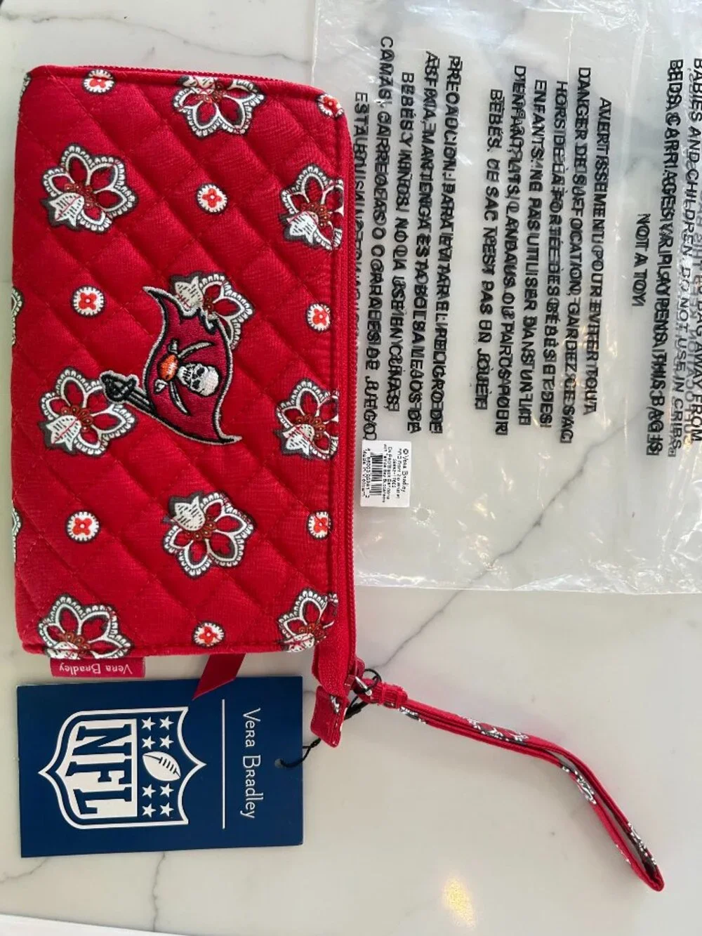 Vera Bradley Bucaneers wristlet
